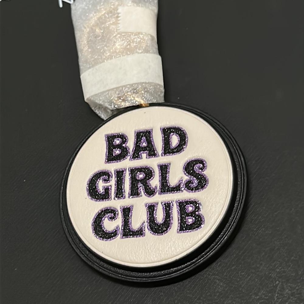 Coach Bad Girls Club Bag Charm Keychain Signature Canvas cc314 - Picture 3 of 7